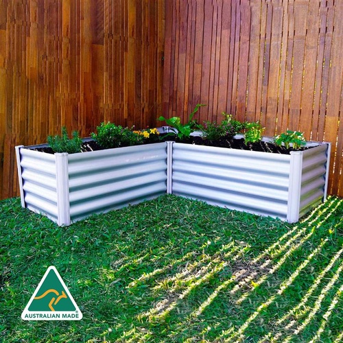 L-Shape Raised Garden Bed